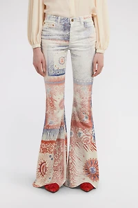 Bandana Print Jeans