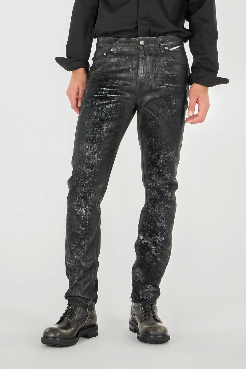Used-effect pants