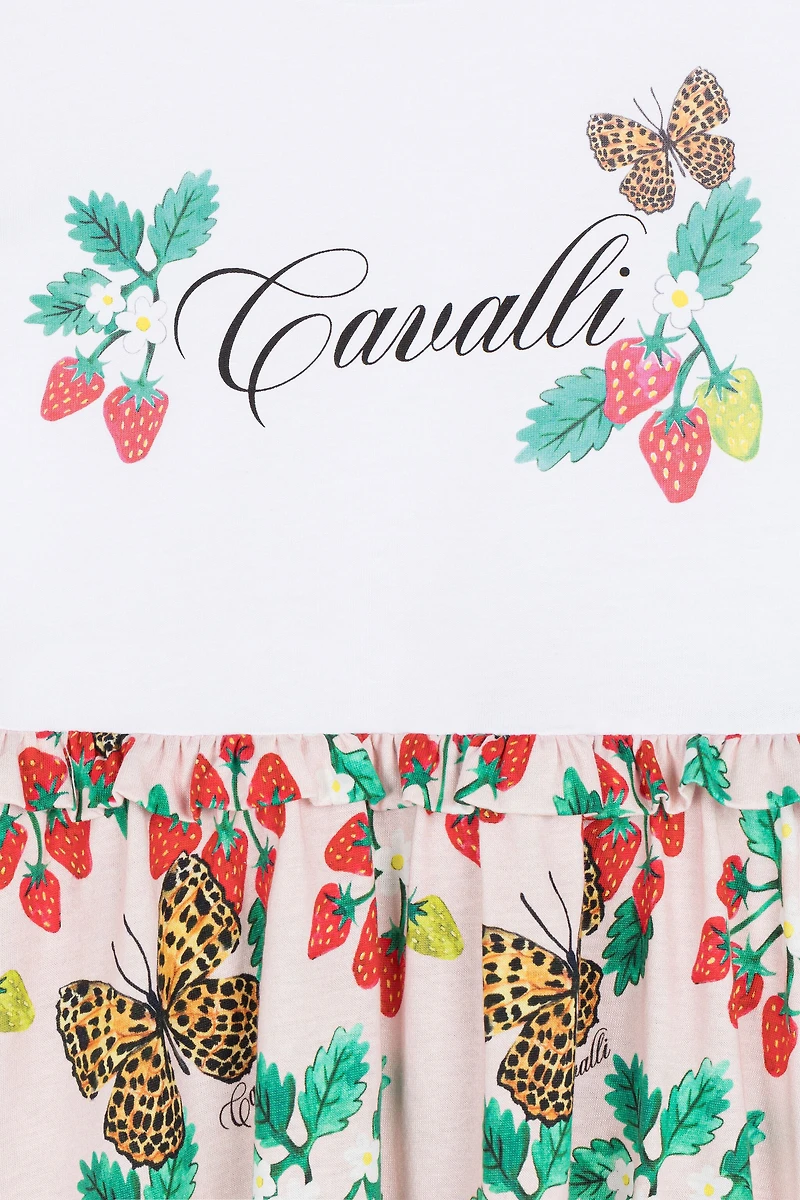 Logo-print short-sleeve dress