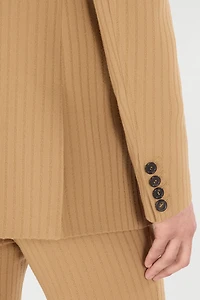 Striped Double-Breasted Jacket