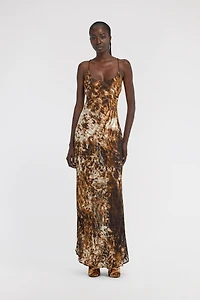 Appaloosa Print Slip Dress