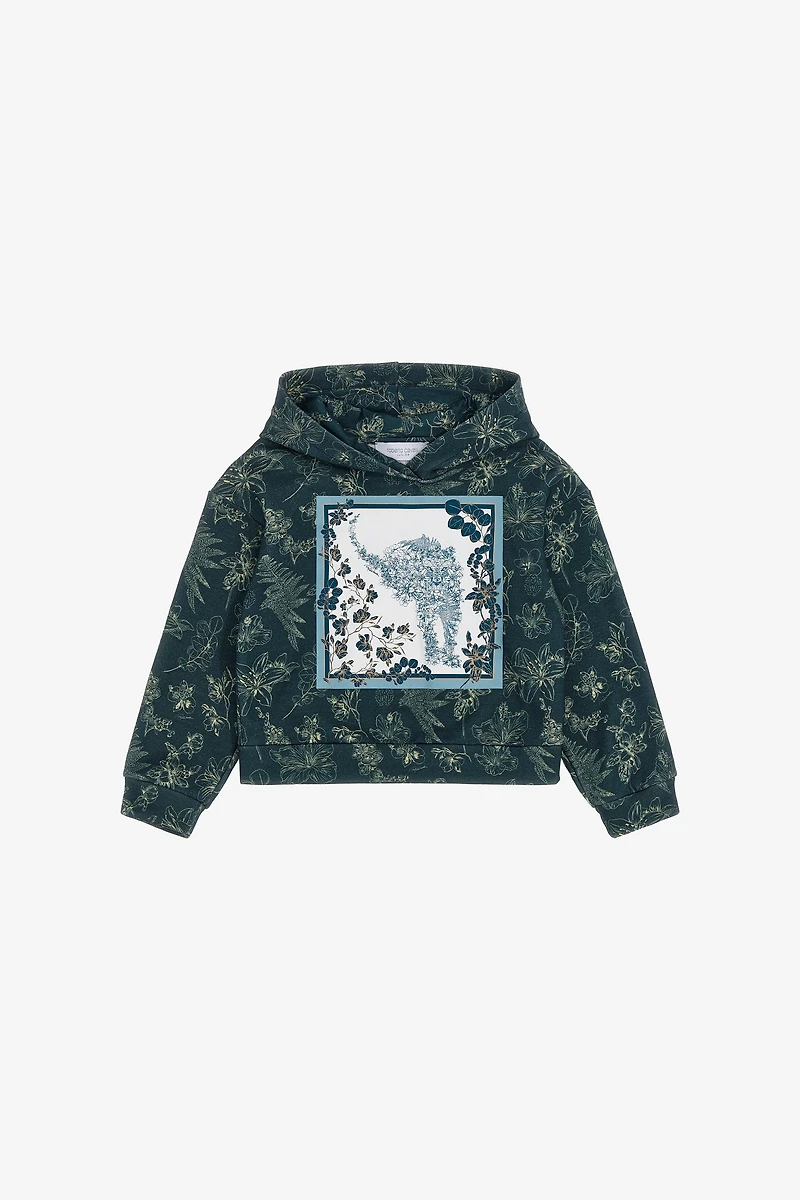Floral print sweatshirt