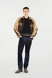 Bomber Jacket With Tigers