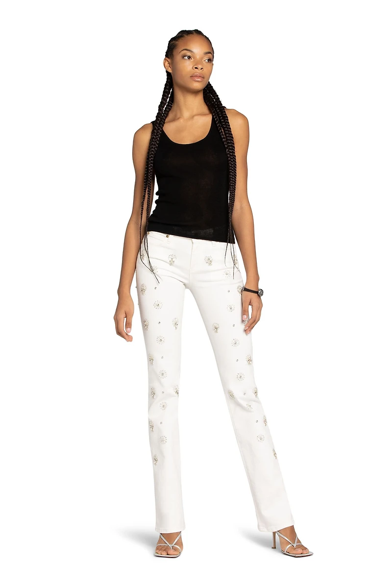 Bead-Embellished Jeans