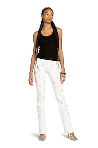Bead-Embellished Jeans