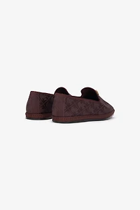 Flat Loafers With Mirror Snake Monogram