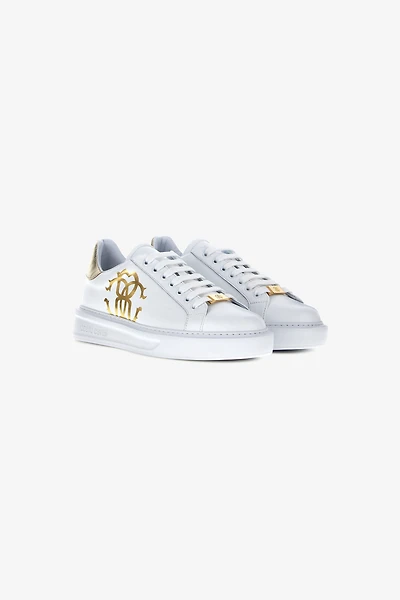 Sneakers with Monogram Mirror Snake