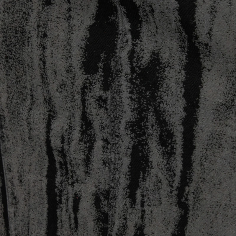 Black Denim Skirt With A Streak Effect