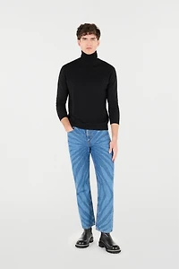 Wool High-Neck Sweater