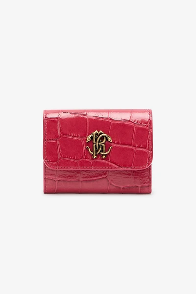 Crocodile-Effect Square Card Holder