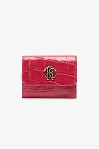 Crocodile-Effect Square Card Holder