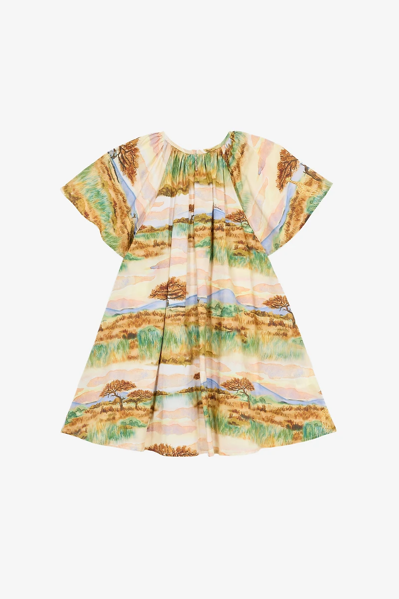 Safari-Print Dress