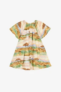 Safari-Print Dress