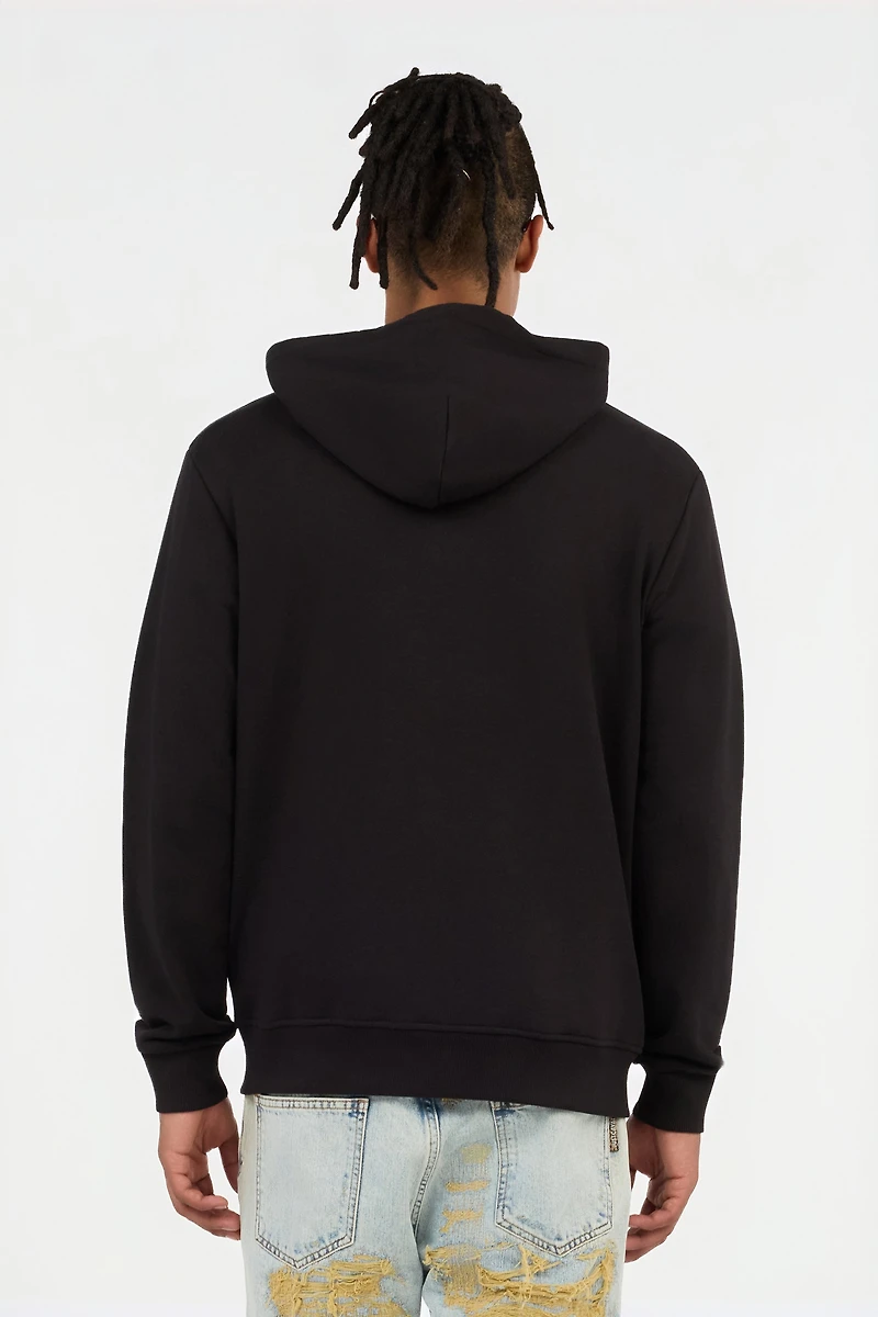 Black Hoodie Sweatshirt With C Logo