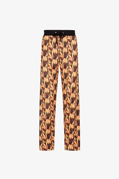 Graphic-Print Track Pants