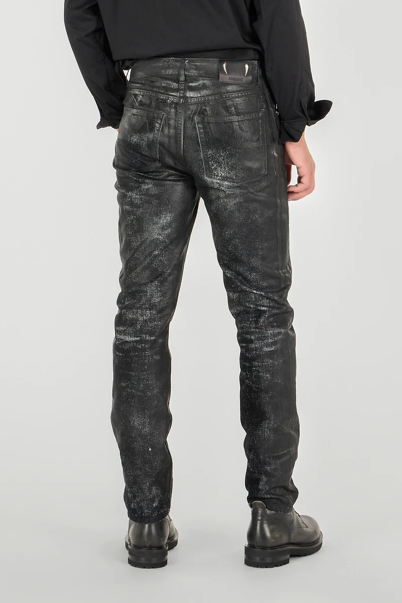 Used-effect pants