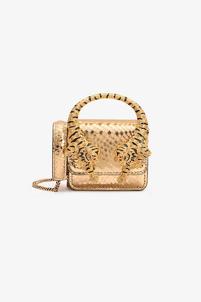 Mini Roar Bag With Jeweled Tigers