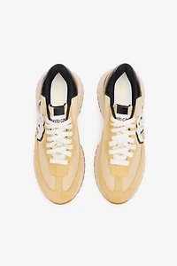 Sneakers With Contrasting Back And Monogram Mirror Snake