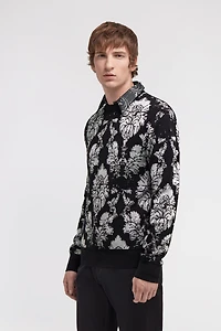 Broccato Print Sweater