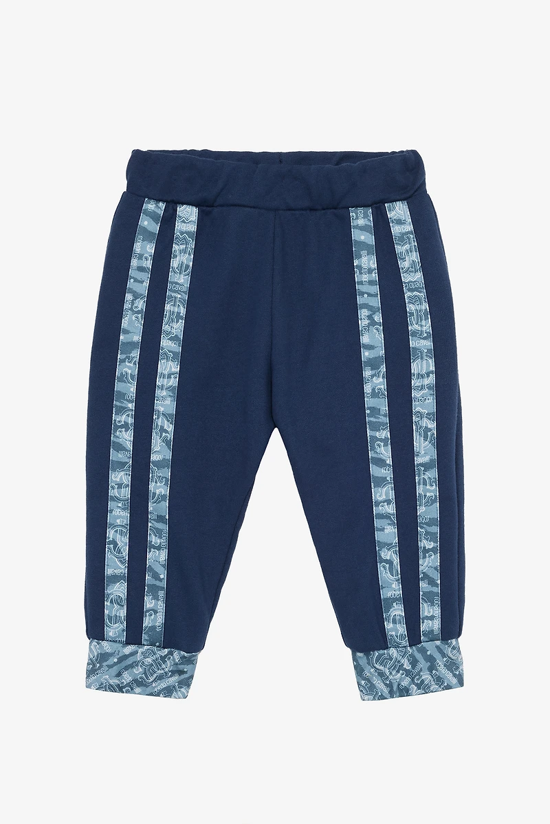 Sport Pants With Contrasting Bands And RC Monogram
