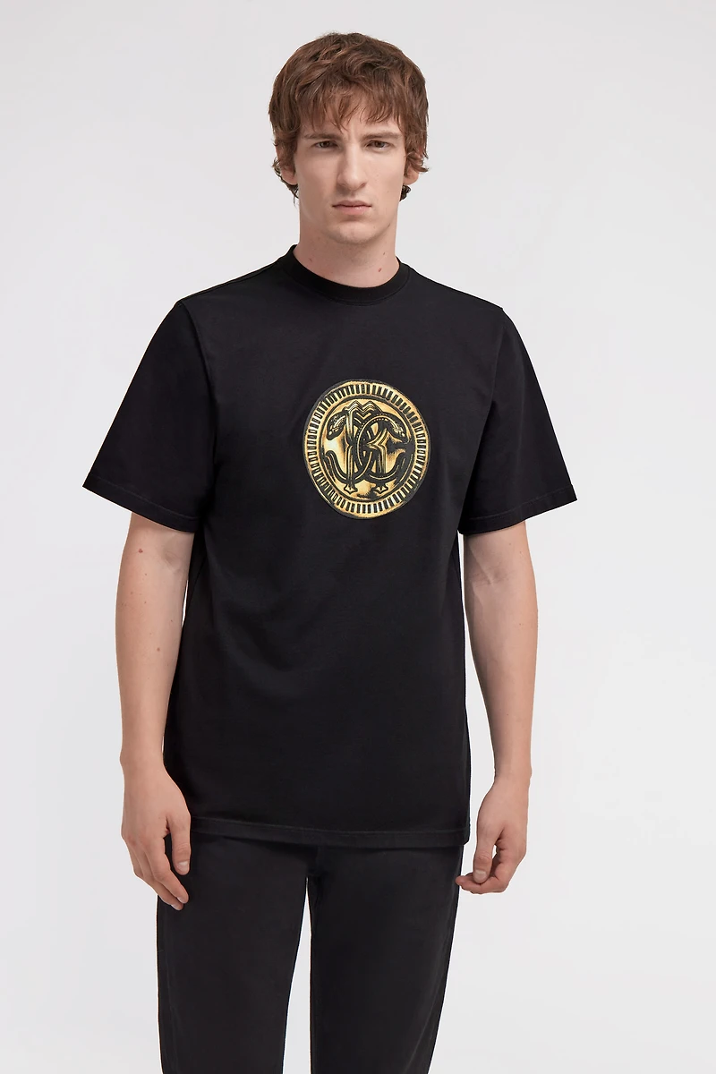 T-shirt with printed logo