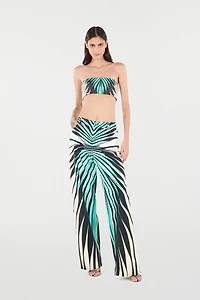 Ray Of Sea Print Trousers