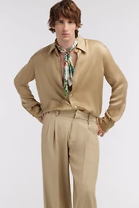 Beige Shirt With Monogram RC