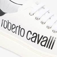 White Sneaker With Logo Print