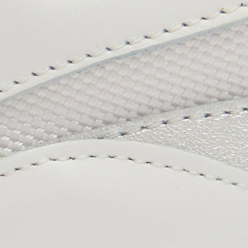 Laced sneakers with mixed inserts