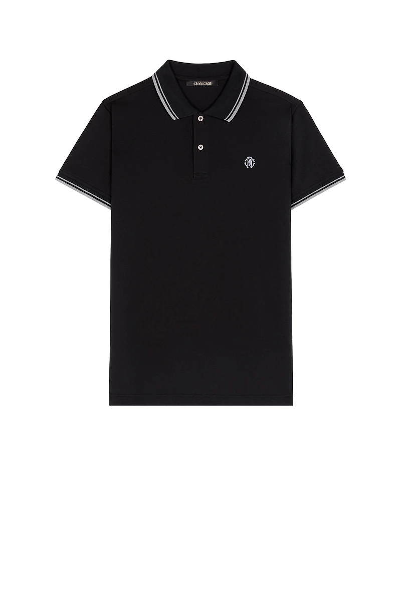 Black Monogram RC Polo
