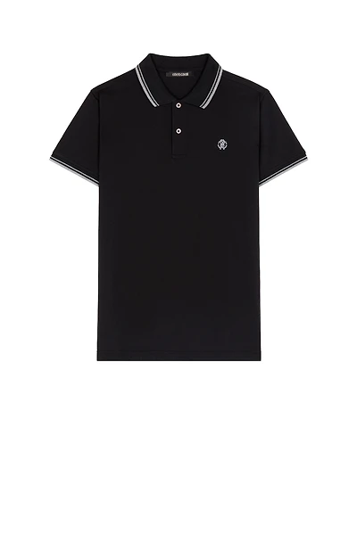 Black Monogram RC Polo