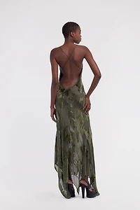 Long devore dress