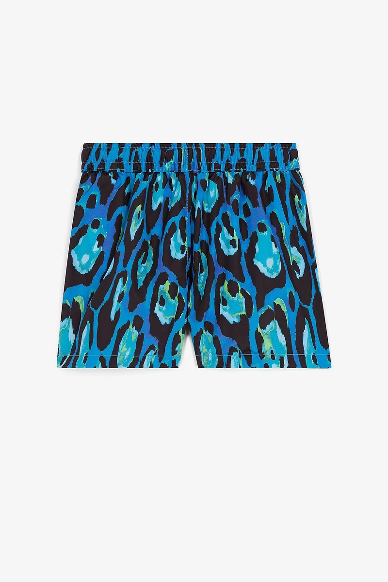 Leopard-Print Swim Shorts