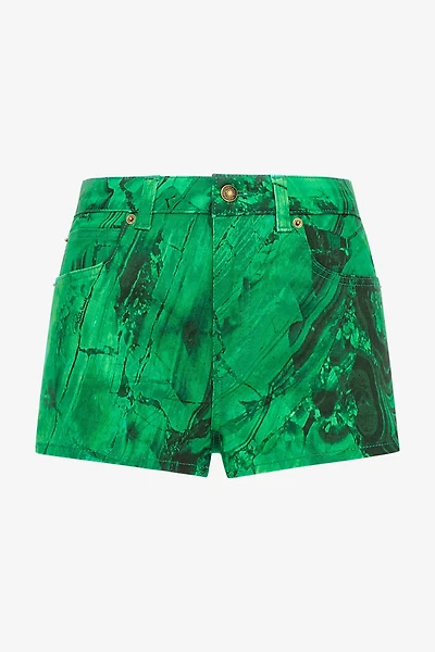 Malachite Print Shorts