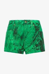 Malachite Print Shorts