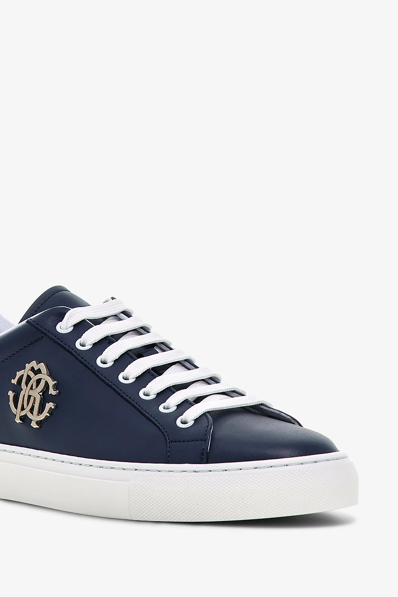 Leather Sneakers with Logo