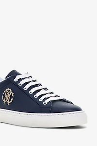 Leather Sneakers with Logo