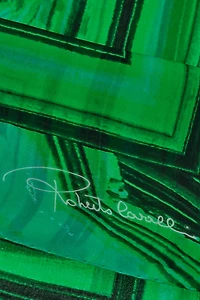 Silk Shawl with Malachite Print