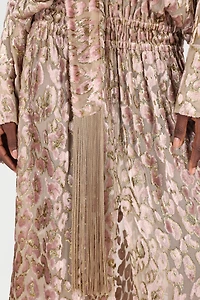 Long Dress With All-Over Dappled Pattern