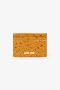 Ostrich-Effect Flat Card Holder