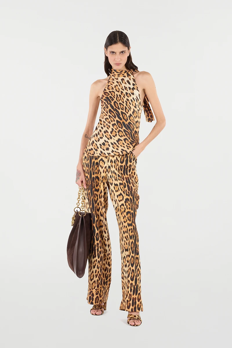 Pants With Jaguar Skin Print