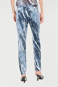 Pants With Marble Print
