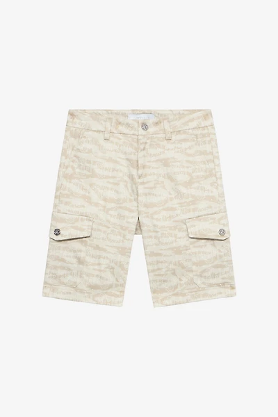 Shorts With Tiger Skin Print