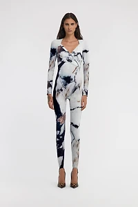 Marble Print Jumpsuit