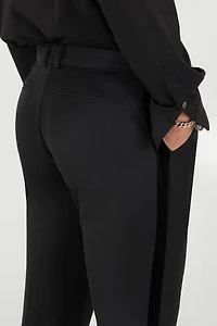 Straight-Leg Wool Trousers
