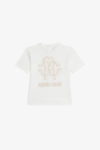 Milk White T-Shirt with RC Monogram and Logo