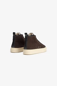 High-top sneakers chocolate with RC monogram