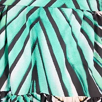 Ray Of Sea Print Midi Dress