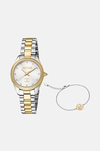 Just Cavalli Women Set, including a Glam Bracelet and Watch