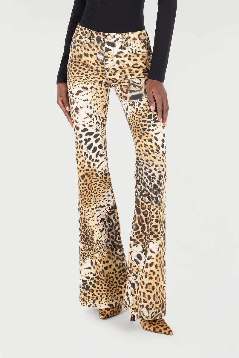 Pants With Jaguar Skin Print